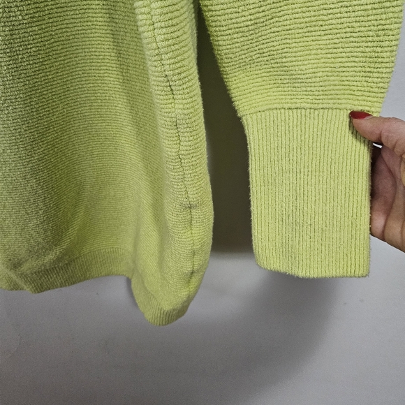 Free people ottoman slouchy tunic Sweater in celery green size L - Picture 8 of 10